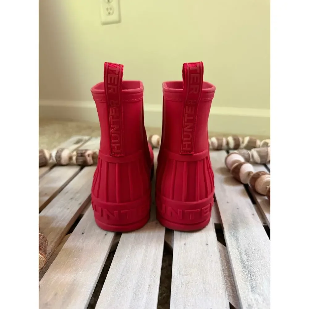 Hunter Grace Unisex Kids Red Boots